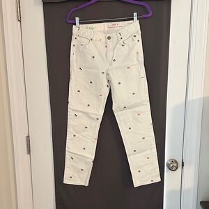 Lilly Pulitzer size 2 mainline Jean cropped - nautical print